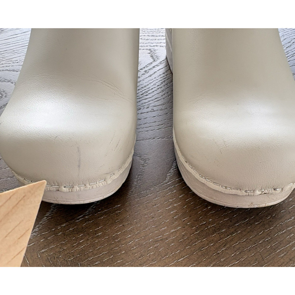 Dansko Professional White Leather Box Clog Nursing Shoes Hospital Gear | 39 - Picture 10 of 11